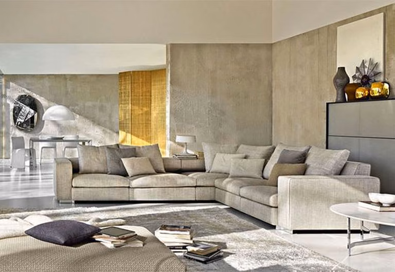 Beton architektoniczny w salonie