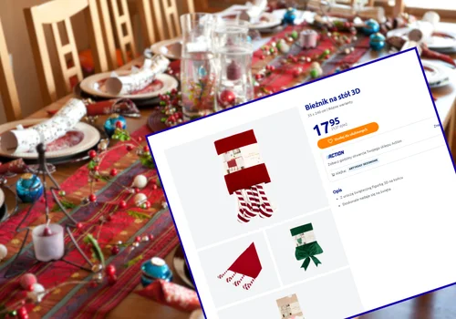 Te urocze bieżniki z Action za 17 zł zrobią mega klimat na świątecznym stole! Modele 3D i soczyste kolory zachwycą gości