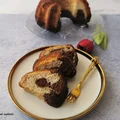 Dwukolorowa babka bananowa