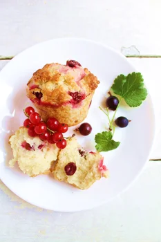 Szybkie muffinki z porzeczkami (bez miksera)