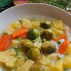 Zupa brukselkowa z ziemniakami