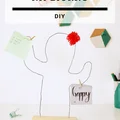 DIY Druciany kaktus na biurko