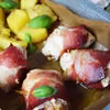 Drobiowe roladki z szynką szwarcwaldzką, suszonymi pomidorami +pieczone ziemniaczki!