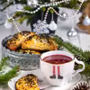 Pieczone pierogi z pieczarkami i czarnuszką