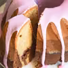 Babka marmurkowa z mąką gryczaną z lukrem buraczanym