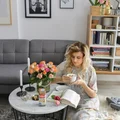CAPPUCCINO NA MLEKU SOJOWYM Z PYŁKIEM PSZCZELIM.