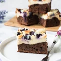 Sernikobrownie Z Mascarpone i Borówkami