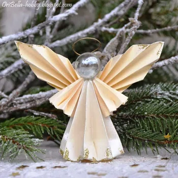 Origami na święta - anioł