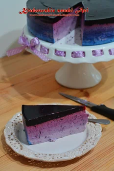 Borówkowe ombre na zimno