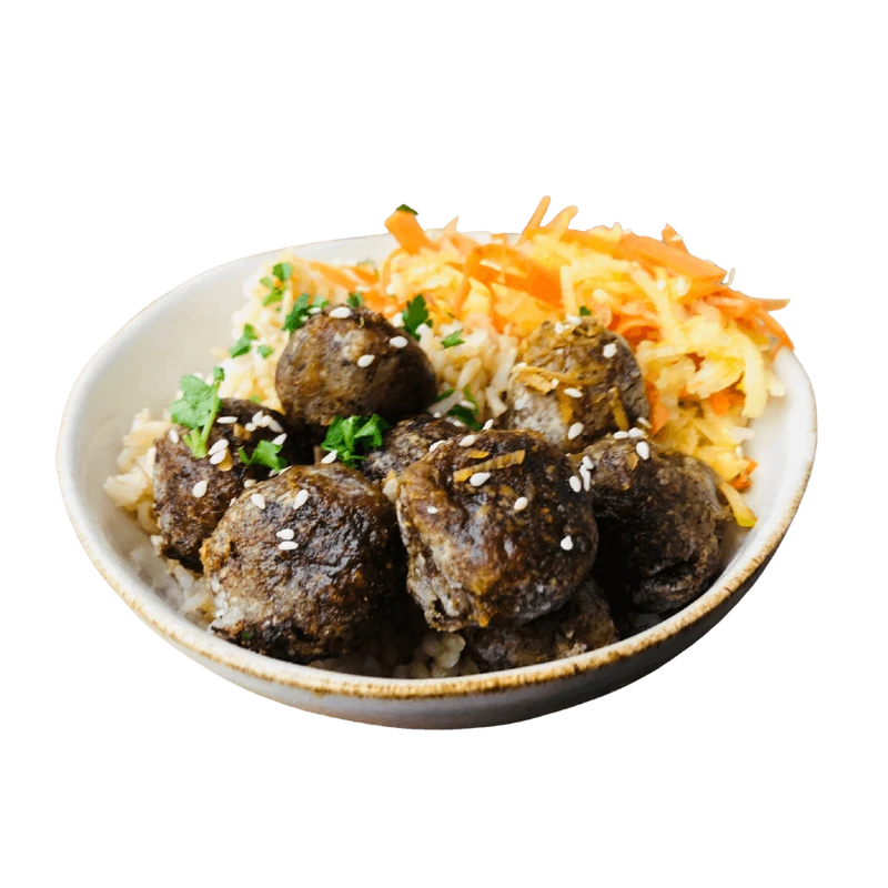 Wegetariańskie pulpety w sosie teriyaki