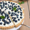 Tarta z kremem z białych Michałków