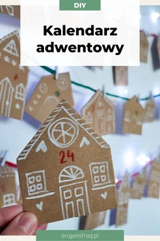 DIY Kalendarz adwentowy – domki z kartonu • origamifrog.pl