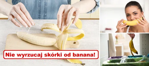 Zanim wyrzucisz SKÓRKĘ BANANA wyskrob z niej MIĄŻSZ!