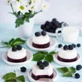 Wegańska panna cotta z jeżynami
