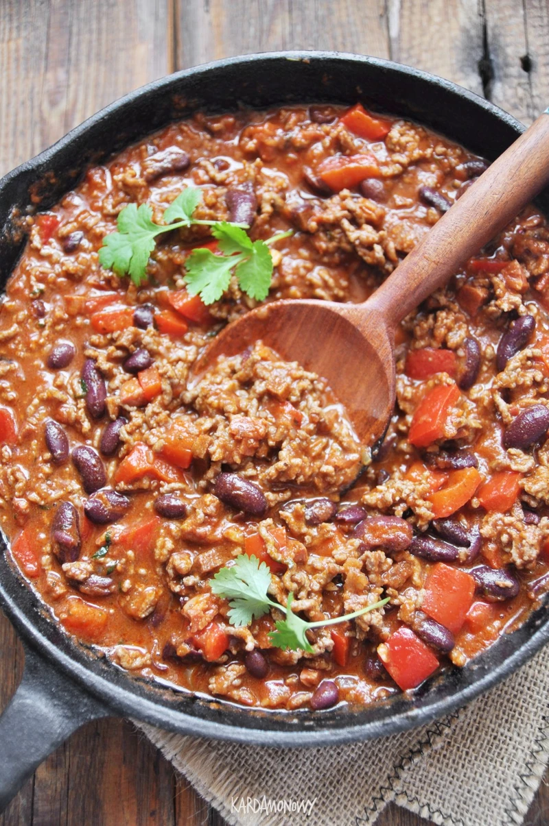 Chili con carne z chorizo