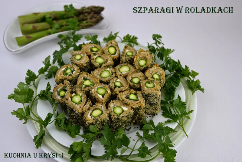 Szparagi w roladkach