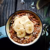 Jaglanka czekoladowo orzechowa z bananem