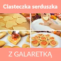 Ciasteczka serduszka z galaretką