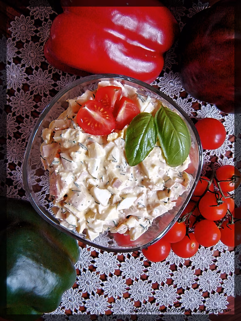 Pasta jajeczna z szynką