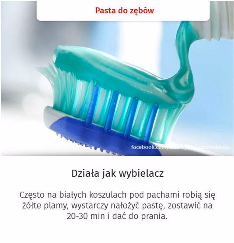Niezwykłe zastosowanie pasty