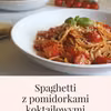 Spaghetti z pomidorkami koktajlowymi