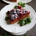 Czekoladowe ciasto z agrestem