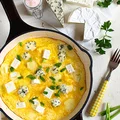 Puchaty omlet z trzema serami
