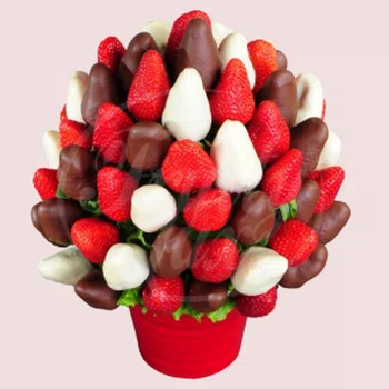 Bukiecik z truskawkami