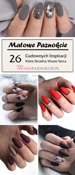 Matowe Paznokcie: TOP 26 Cudownych Inspiracji Które Skradną Wasze Serca