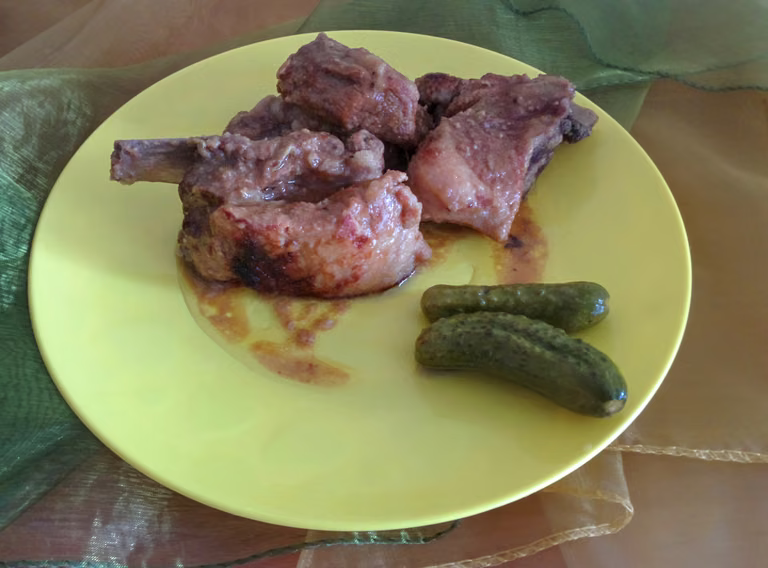Flambirowane żeberka w miodzie
