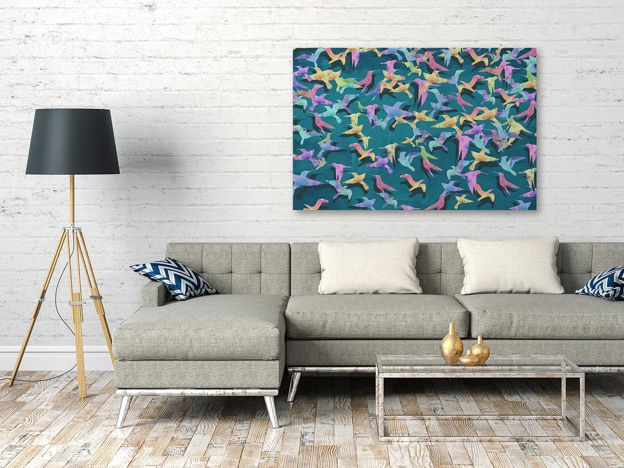 Pieśń kolibra - nowoczesny obraz na płótnie