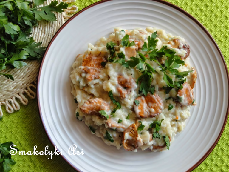 Kremowe risotto z kurczakiem