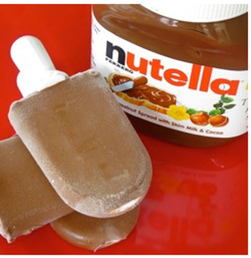 Lody na patyku z Nutelli