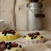 Francuska tarta z musem jogurtowym na bazie budyniu