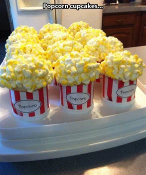 Popcornowe babeczki