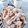 Faworki na krupczatce z mascarpone