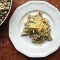 Pęczak z kurczakiem i pieczarkami