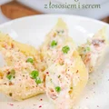 Conchiglioni (muszle) nadziewane ricottą i łososiem
