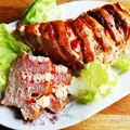 Pieczeń ze schabu faszerowana szynką i serem