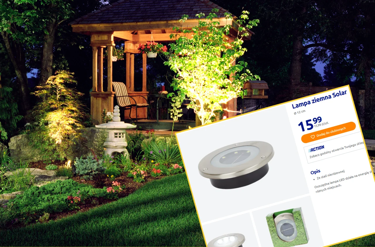 Wygląda luksusowo, kosztuje grosze! Lampka z Action za 15,99 zł rozświetli ogród jak w katalogu!