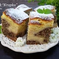 sernik "kropka" z orzechami