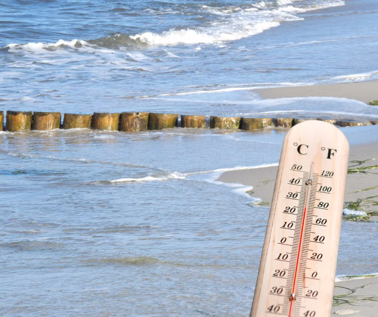 Rekordowa temperatura wody w Bałtyku!