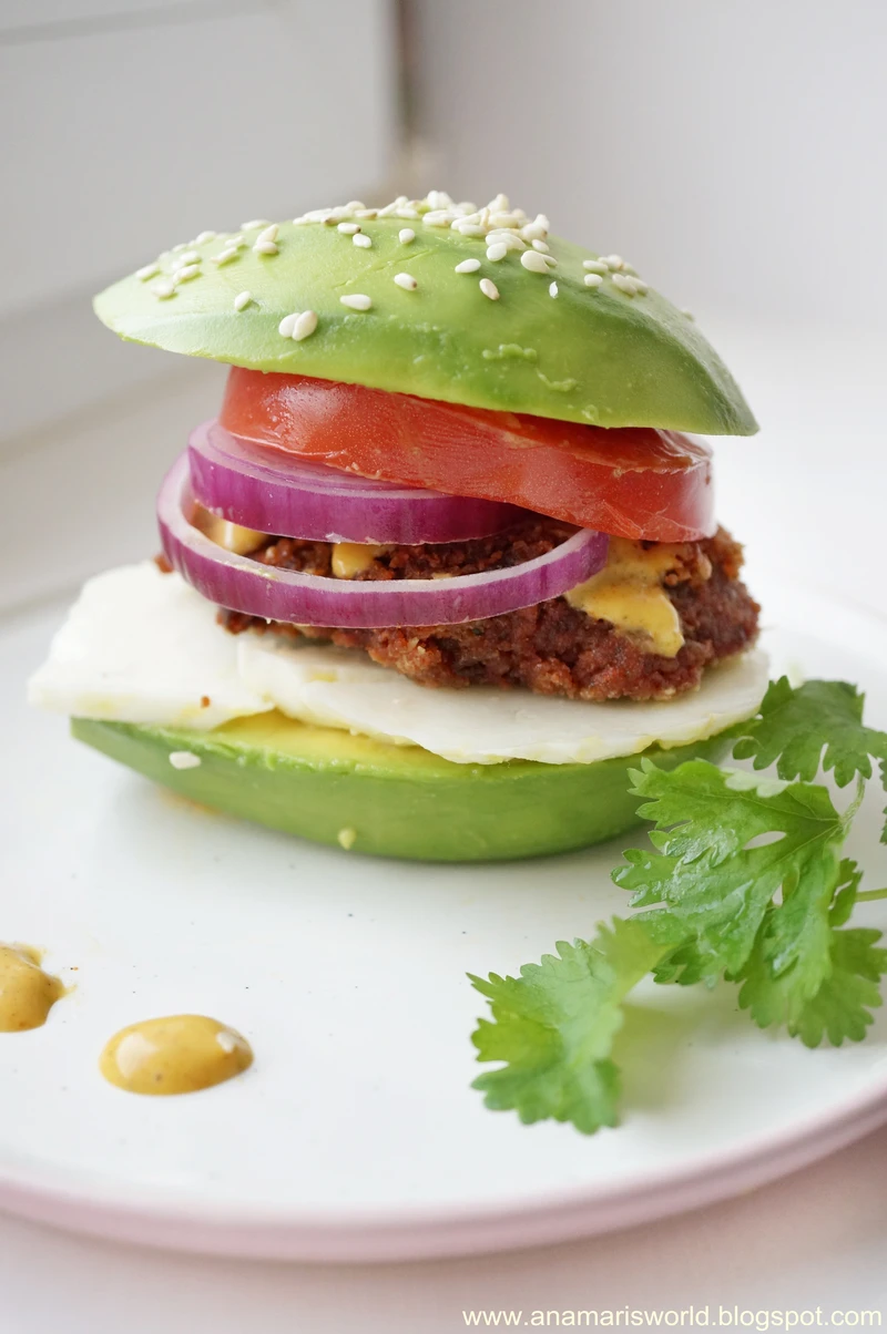 Awokado wege burger