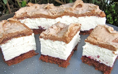 HIT! Lekkie jak chmurka CIASTO CASSIS śmietankowe z kakaową bezą, pyszne i proste +FILM