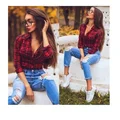 Super styl - krata i jeansy