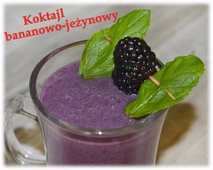 Koktajl bananowo-jeżynowy – Kulinarne S.O.S.