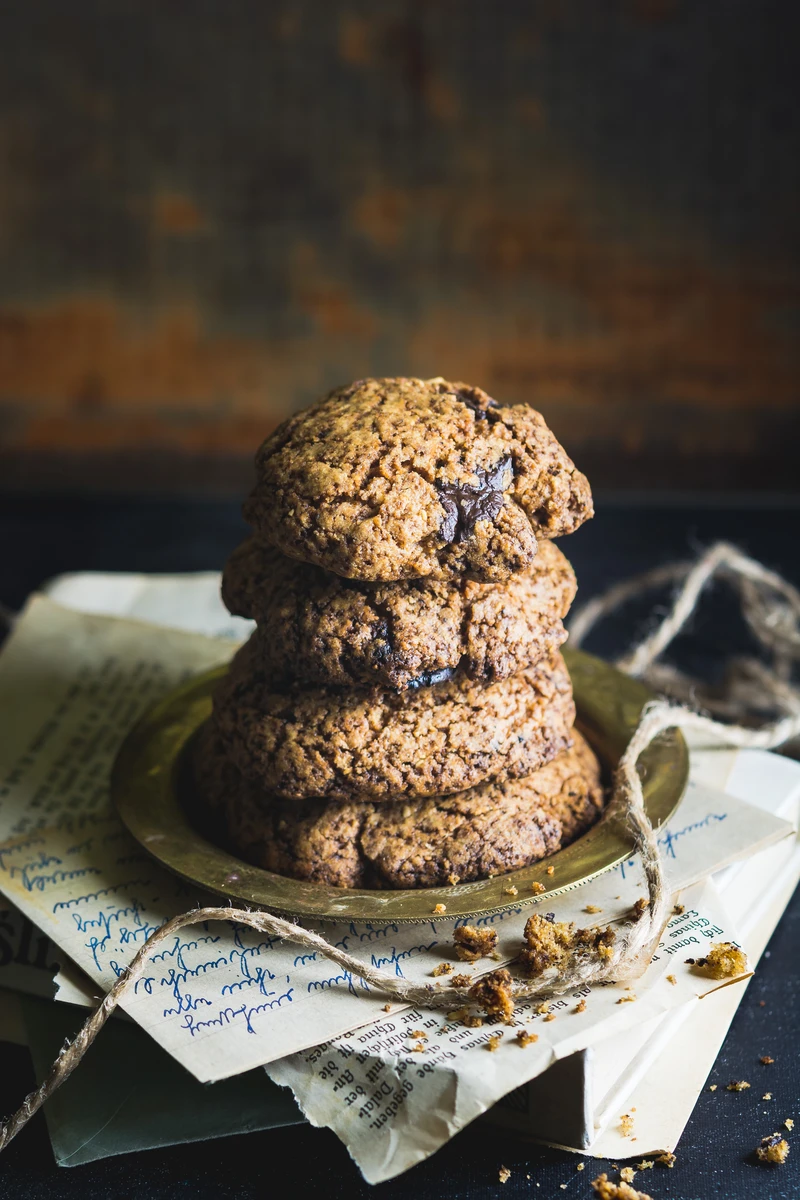 Orkiszowe ciasteczka z czekoladą low FODMAP
