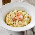 Cytrynowe risotto z krewetkami