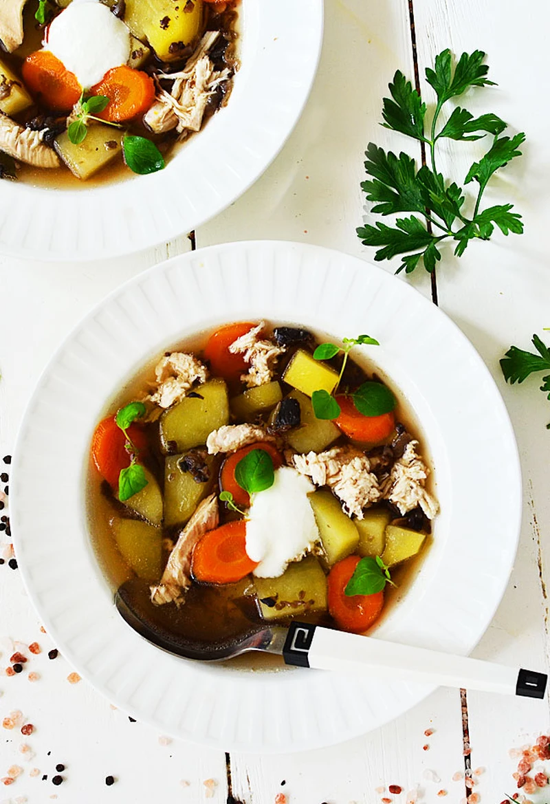 Zupa pieczarkowa odchudzona - fit i zdrowa