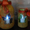 Jesienne słoiki-pomysł na dekorację
